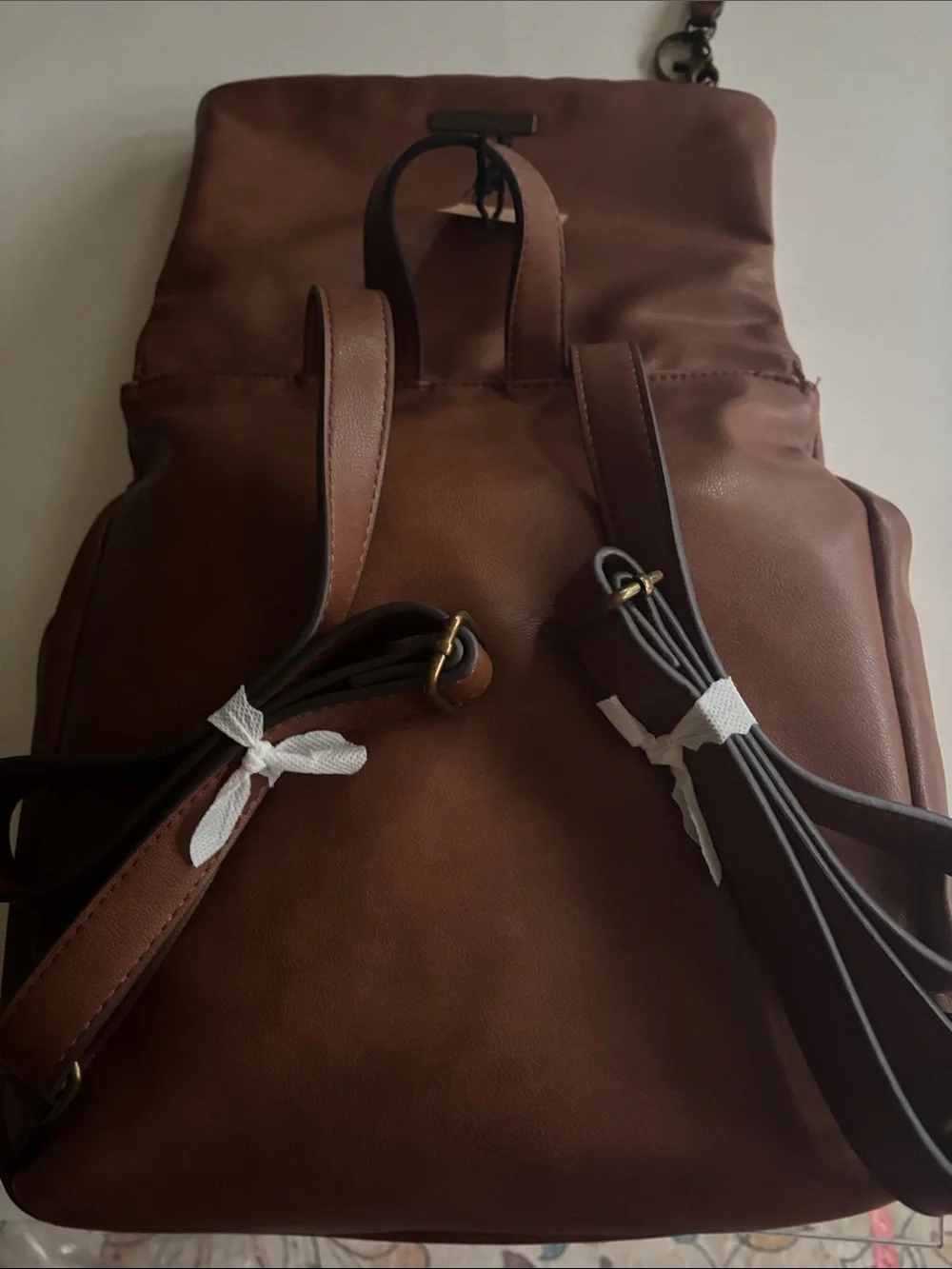 Frye Walnut Brown Leather Convertible Men’s Backpack - Tan